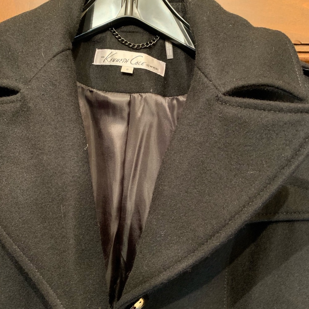 Kenneth Cole coat. Black, size 8.
